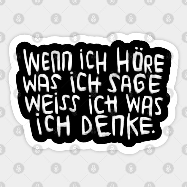 Funny German, Speak your Mind Sticker by badlydrawnbabe